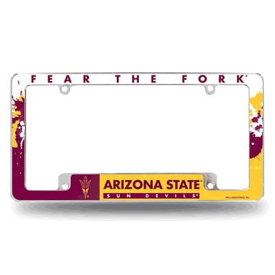 Arizona State Sun Devils - ASU Primary Chrome Auto License Plate Frame