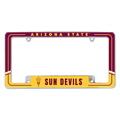 Arizona State Sun Devils ASU Two-Tone Chrome Auto License Plate Frame