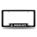 Arizona Wildcats Carbon Fiber 12"x 6" Chrome Auto License Plate Frame