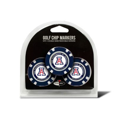 Arizona Wildcats Golf Chip with Marker 3 Pack