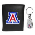 Arizona Wildcats Tri-fold Wallet & Steel Key Chain Arizona Wildcats Tri-fold Wallet & Steel Key Chain