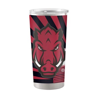 Arkansas 20oz Mascot Stainless Steel Tumbler