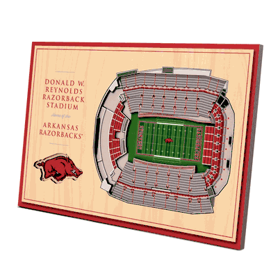 Arkansas Razorbacks 3D StadiumViews Desktop Display