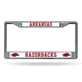 Arkansas Razorbacks Chrome License Plate Frame Arkansas Razorbacks Chrome License Plate Frame