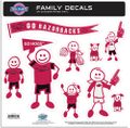 Arkansas Razorbacks Family Decal Set Large
