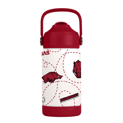 Arkansas Razorbacks Kids 12oz Stainless Steel Mascot Bottle