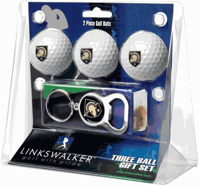 Army Black Knights 3 Golf Ball And Keychain Bottle Opener Gift Pack