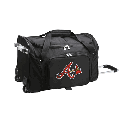 Atlanta Braves 22" Wheeled Duffel Nylon Bag