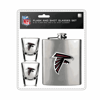 Atlanta Falcons Flask and Shot Glass Set