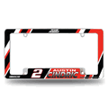 Austin Cindric 12" x 6" Chrome Automotive License Plate Frame Austin Cindric 12" x 6" Chrome Automotive License Plate Frame