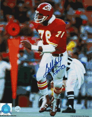 Autographed Bobby Bell "HOF" Photo - Kansas City Chiefs