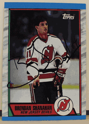 Autographed Brendan Shanahan Card - New Jersey Devils
