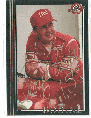 Autographed Geoff Bodine Card