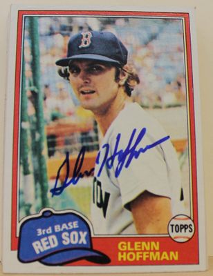 Autographed Glenn Hoffman 1981 Card - Boston Red Sox