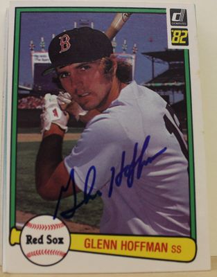 Autographed Glenn Hoffman 1982 Donruss Card - Boston Red Sox