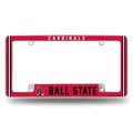 Ball State Cardinals Classic 12"x 6" Chrome Auto License Plate Frame