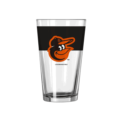 Baltimore Orioles 16oz Colorblock Pint Glass