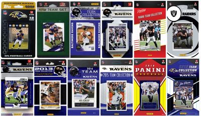 Baltimore Ravens 12 Different Licensed Trading Card Team Sets
