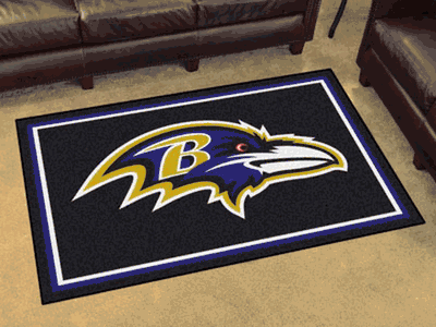 Baltimore Ravens Floor Rug - 4x6