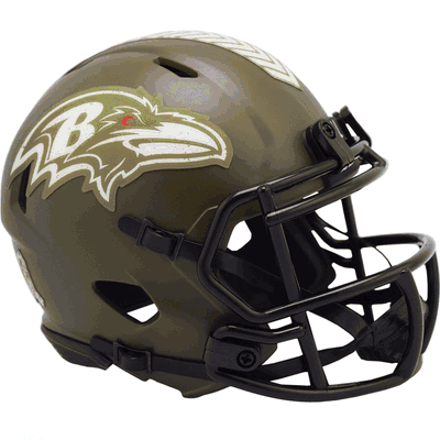 Baltimore Ravens Riddell Replica Mini Speed Style Helmet - Salute To Service