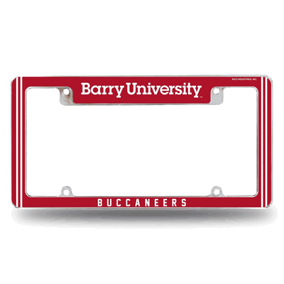 Barry�Buccaneers12"x 6" Chrome Automotive License Plate Frame