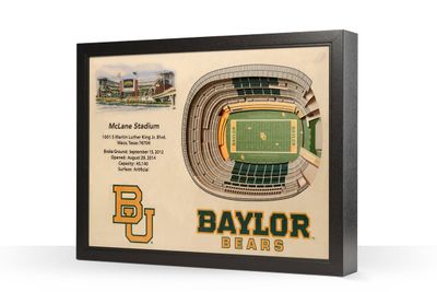 Baylor Bears 25 Layer Stadiumviews 3D Wall Art
