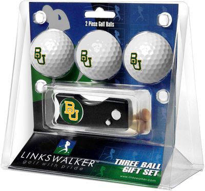 Baylor Bears 3 Golf Ball And Spring Action Divot Tool Gift Pack