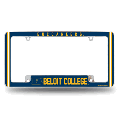 Beloit College Buccaneers Standard Chrome Auto License Plate Frame