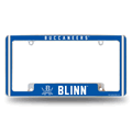 Blinn Buccaneers12"x 6" Chrome Automotive License Plate Frame Blinn Buccaneers12"x 6" Chrome Automotive License Plate Frame