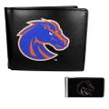 Boise St. Broncos Bi-fold Wallet & Black Money Clip Boise St. Broncos Bi-fold Wallet & Black Money Clip