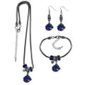 Boise St. Broncos Euro Bead Jewelry 3 piece Set