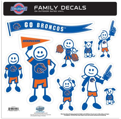 Boise St. Broncos Family Decal Set Large