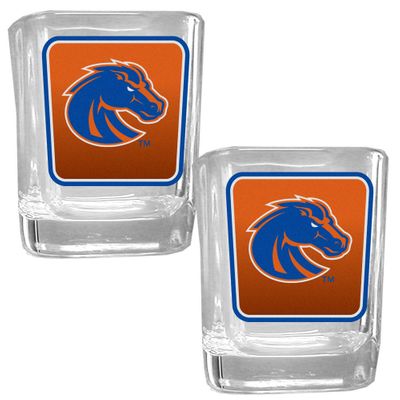 Boise St. Broncos Square Glass Shot Glass Set