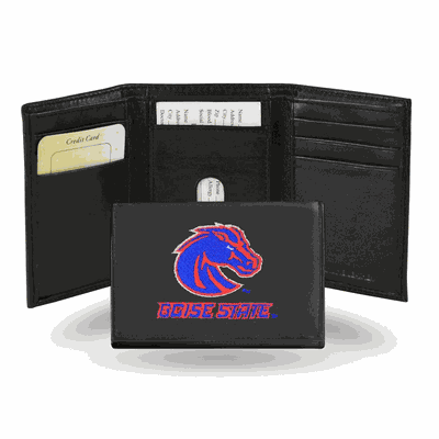Boise State Embroidery Trifold Wallet
