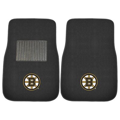 Boston Bruins 2-pc Embroidered Car Mat Set