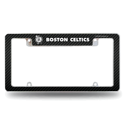 Boston Celtics Black 12" x 6" Chrome Automotive License Plate Frame