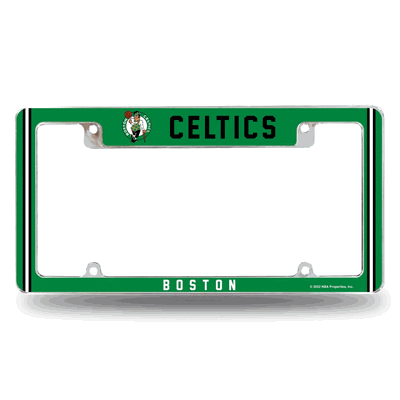 Boston Celtics Classic 12" x 6" Chrome Automotive License Plate Frame