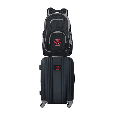 Boston College Eagles 2 Piece Set Luggage and Backpack