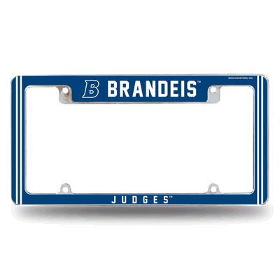 Brandeis�Judges12"x 6" Chrome Automotive License Plate Frame