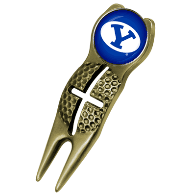 Brigham Young University Cougars Crosshairs Divot Tool - Gold