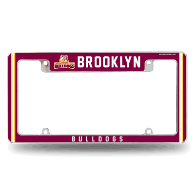 Brooklyn�Bulldogs12"x 6" Chrome Automotive License Plate Frame