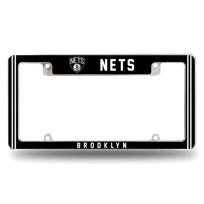 Brooklyn Nets Classic 12" x 6" Chrome Auto License Plate Frame