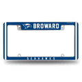 Broward College�Seahawks 12"x 6" Chrome Auto License Plate Frame
