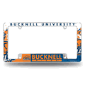 Bucknell Bison Primary 12"x 6" Chrome Automotive License Plate Frame