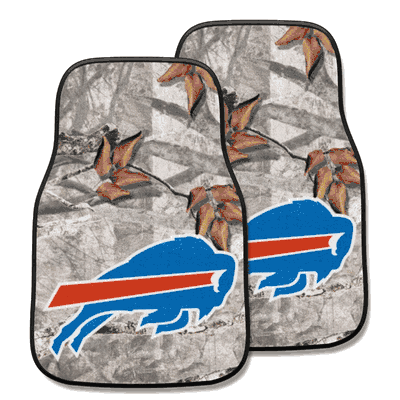 Buffalo Bills Camo Front 2 Piece Carpet Car Mat Set