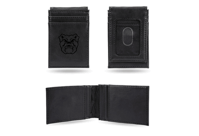 Butler Laser Engraved Black Front Pocket Wallet