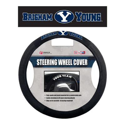 BYU Cougars Steering Wheel Cover Mesh Style