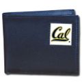 Cal Berkeley Bears Leather Bi-fold Wallet Packaged in Gift Box