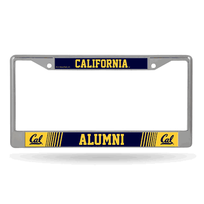 Cal Berkeley Golden Bears Alumni 12" x 6" Chrome Frame With Decal Inserts