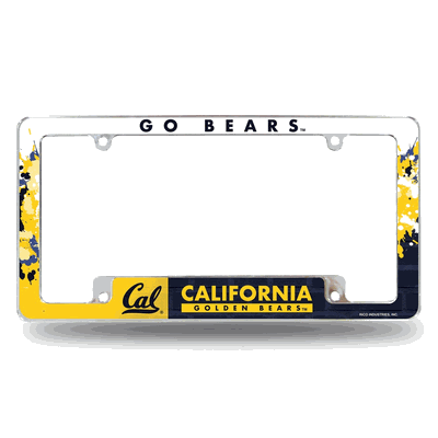 Cal Berkeley Golden Bears Primary Chrome Auto License Plate Frame